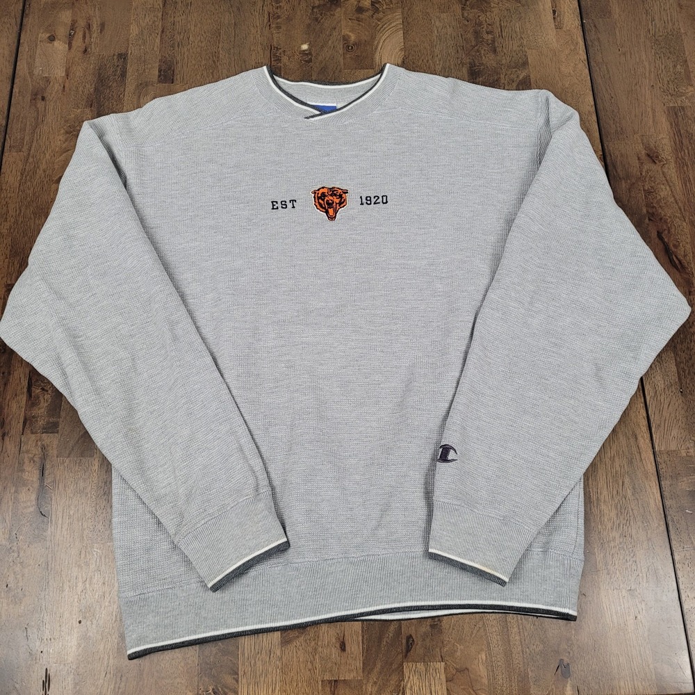 Vintage Chicago Bears NFL Champion Gray Crewneck Sweatshirt Size Lg Gorpcore